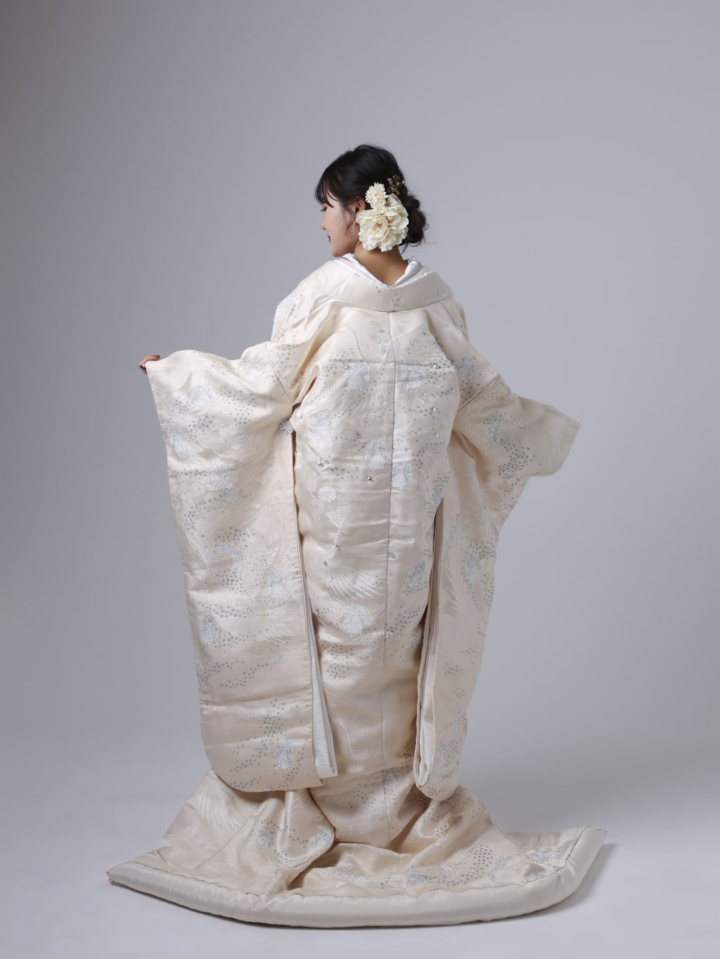 41×58 グラデーション　花柄　トルコヴィンテージ 41×58 グラデーション花柄トルコヴィンテージ