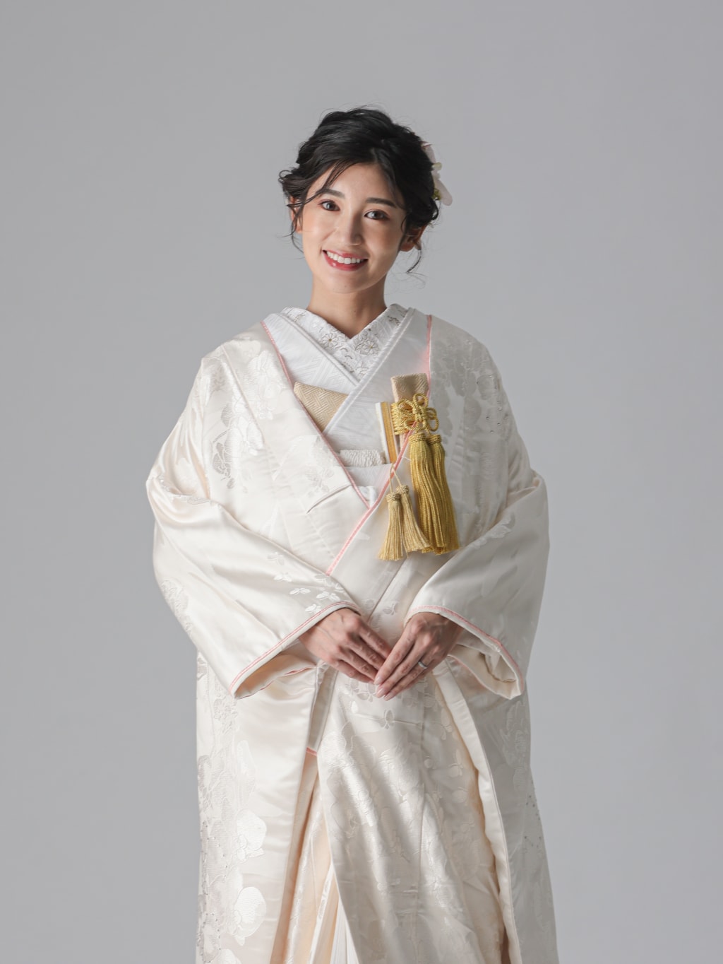 ピンクライン菖蒲　胡蝶蘭蝶/アイボリー | デコルテフォトグラフィー | 前撮り・フォトウェディング