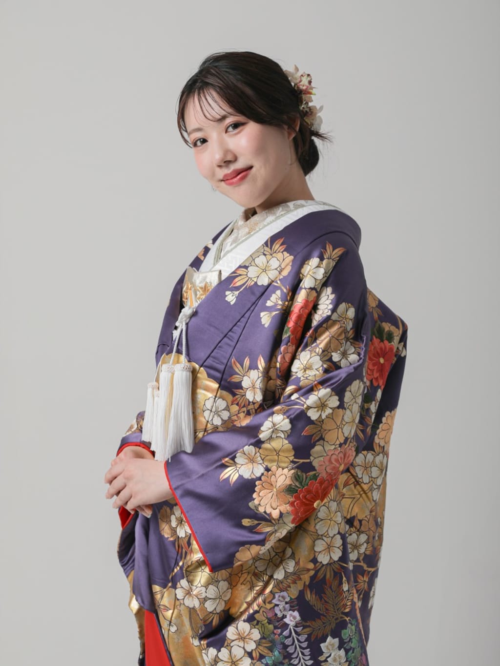 金雲取文様　桜　藤　 | デコルテフォトグラフィー | 前撮り・フォトウェディング