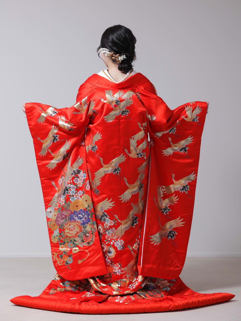 金箔友禅群鶴 | デコルテフォトグラフィー | 前撮り・フォトウェディング