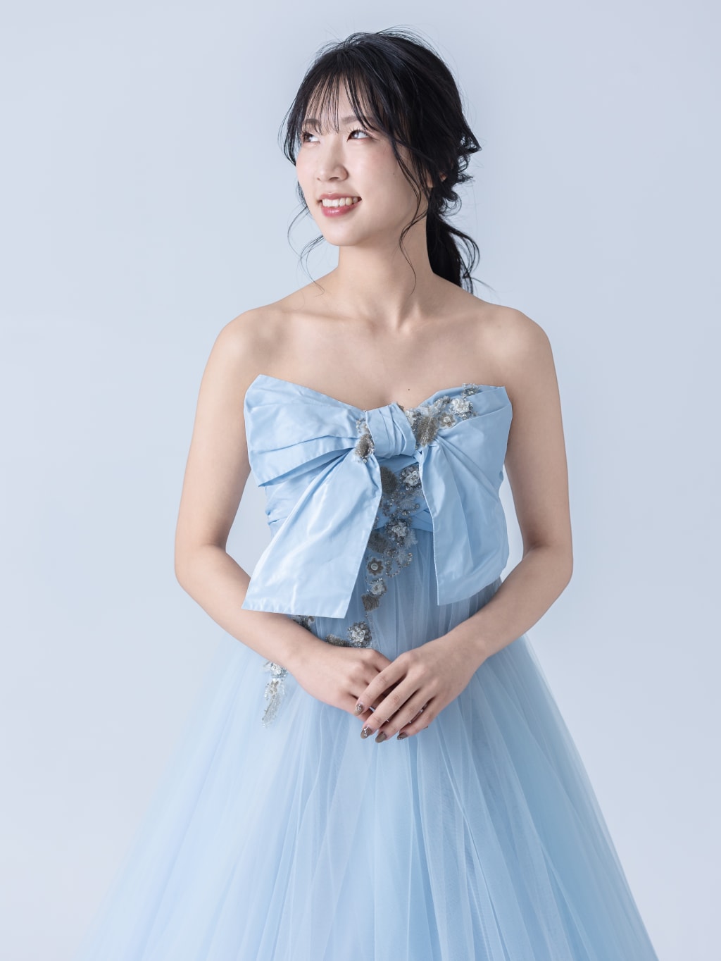 トップスBIGビジューリボン/MID-00009-10