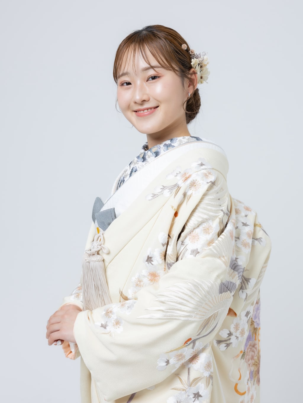 色打掛 梅花小槌 ベージュIU01218