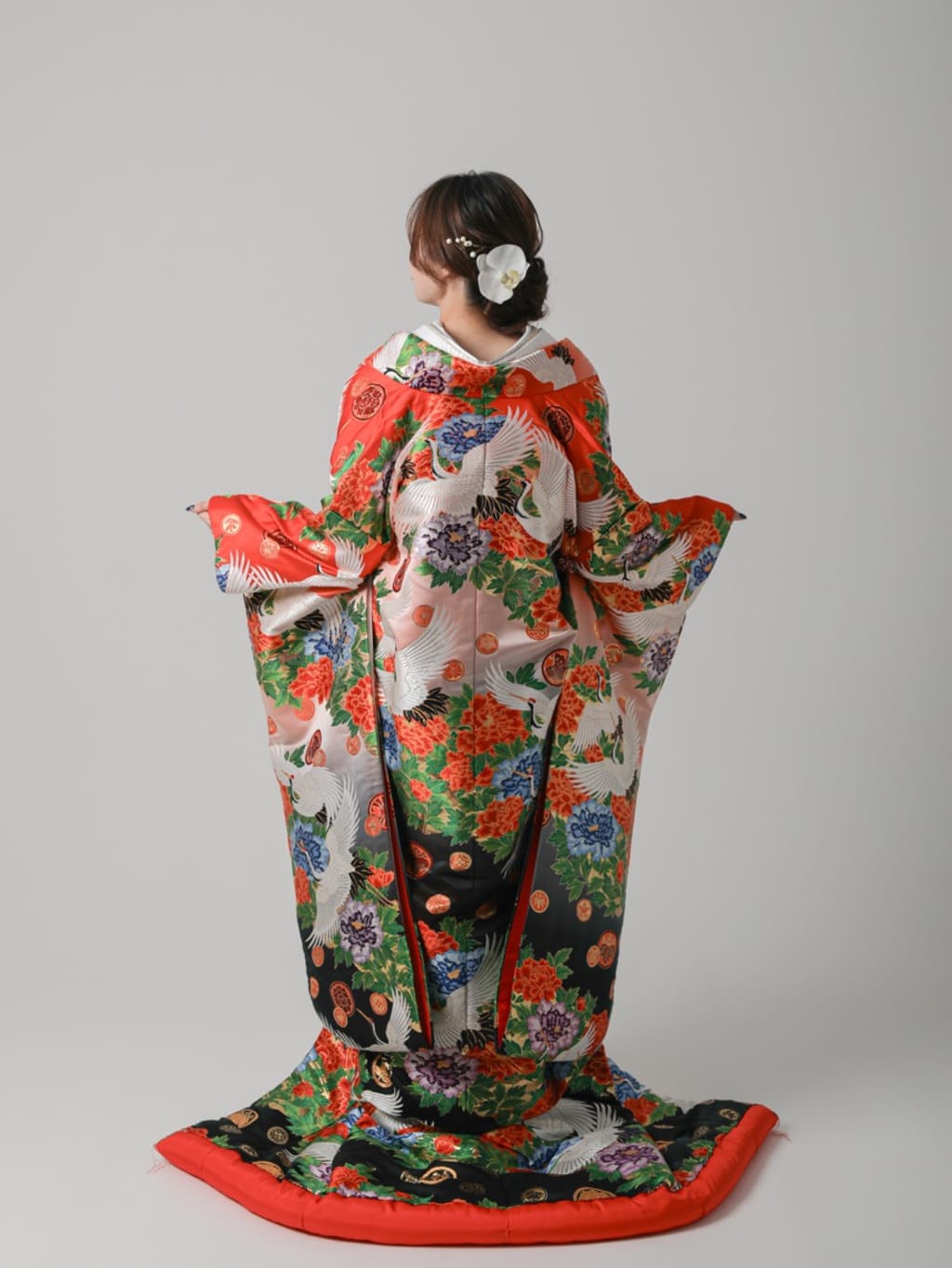 鶴　芍薬 | デコルテフォトグラフィー | 前撮り・フォトウェディング