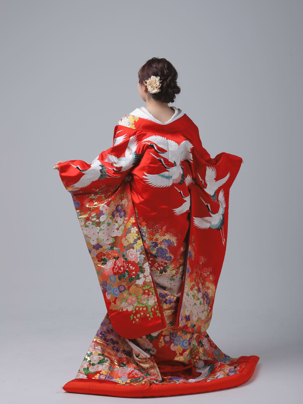 流華戯れ鶴IU01197 | デコルテフォトグラフィー | 前撮り・フォトウェディング