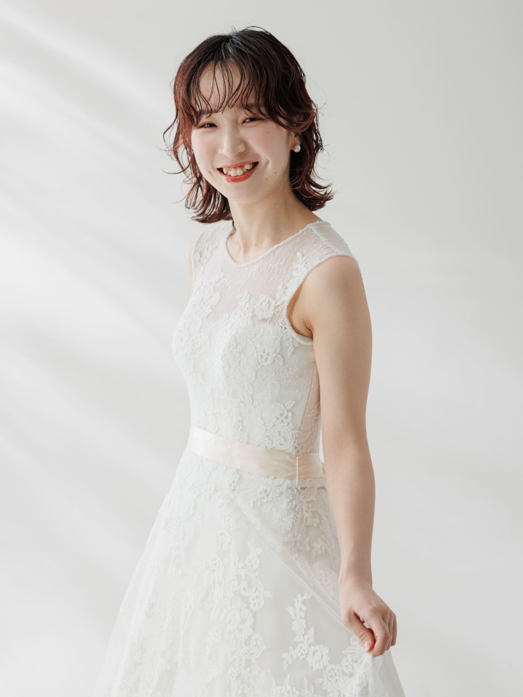 総刺繍フレンチスリーブ | デコルテフォトグラフィー | 前撮り・フォトウェディング