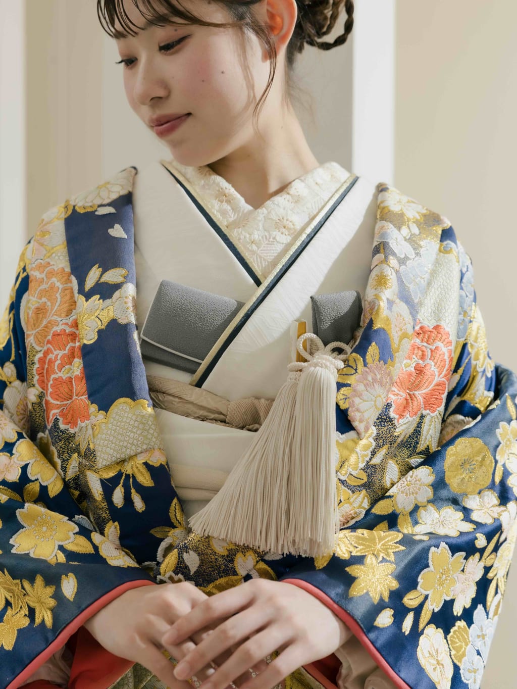 紺 花日和 / IU00551 | デコルテフォトグラフィー | 前撮り・フォトウェディング