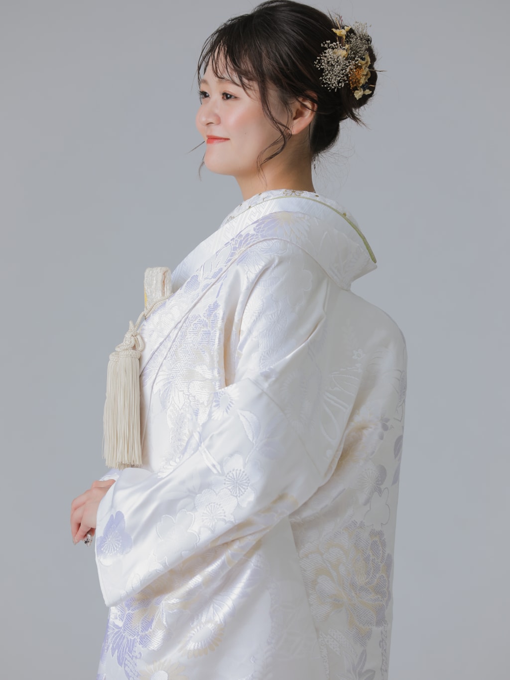 桃山花灯り　ベージュ