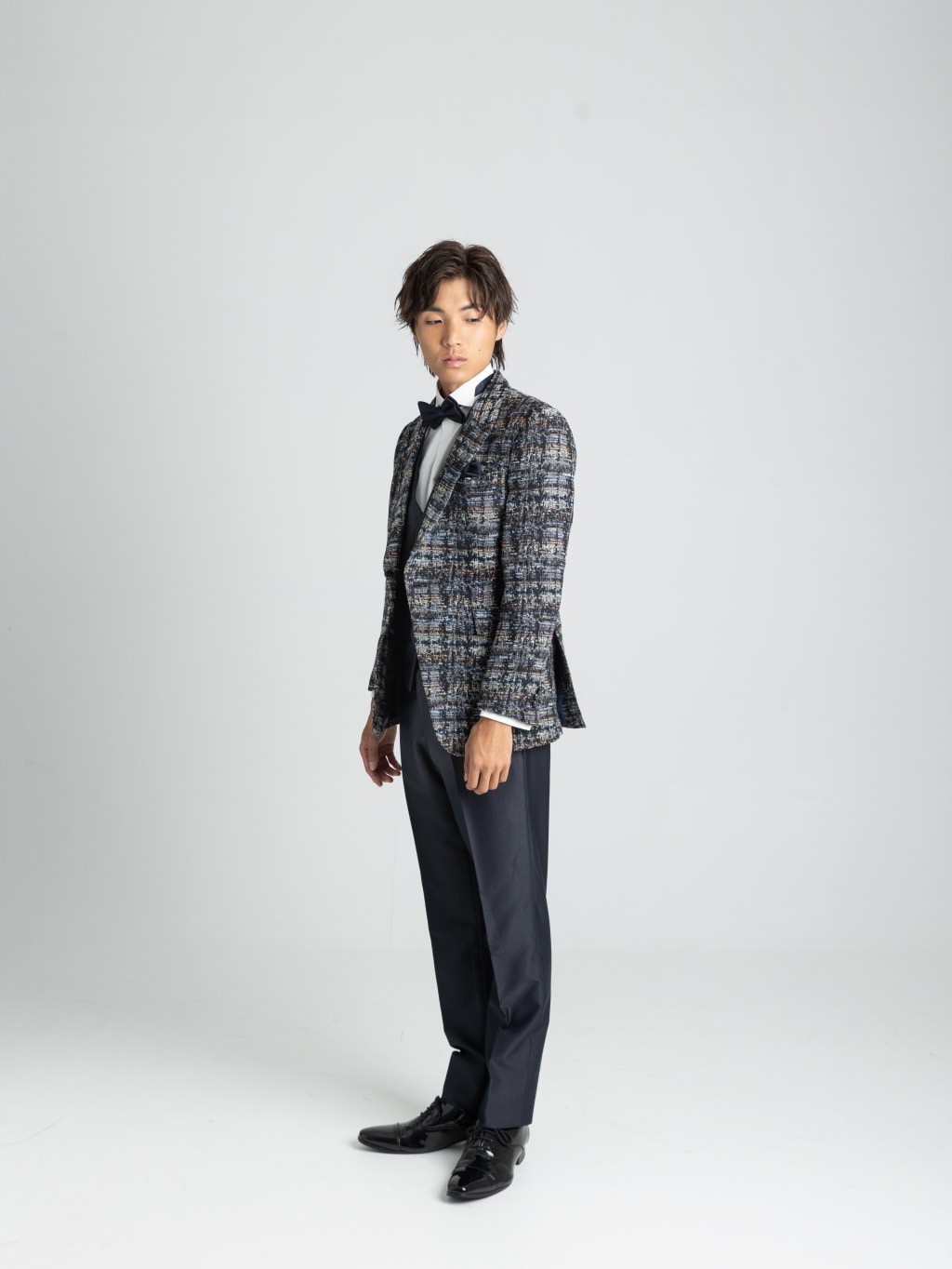 ツイードネイビーパンツ | デコルテフォトグラフィー | 前撮り・フォトウェディング