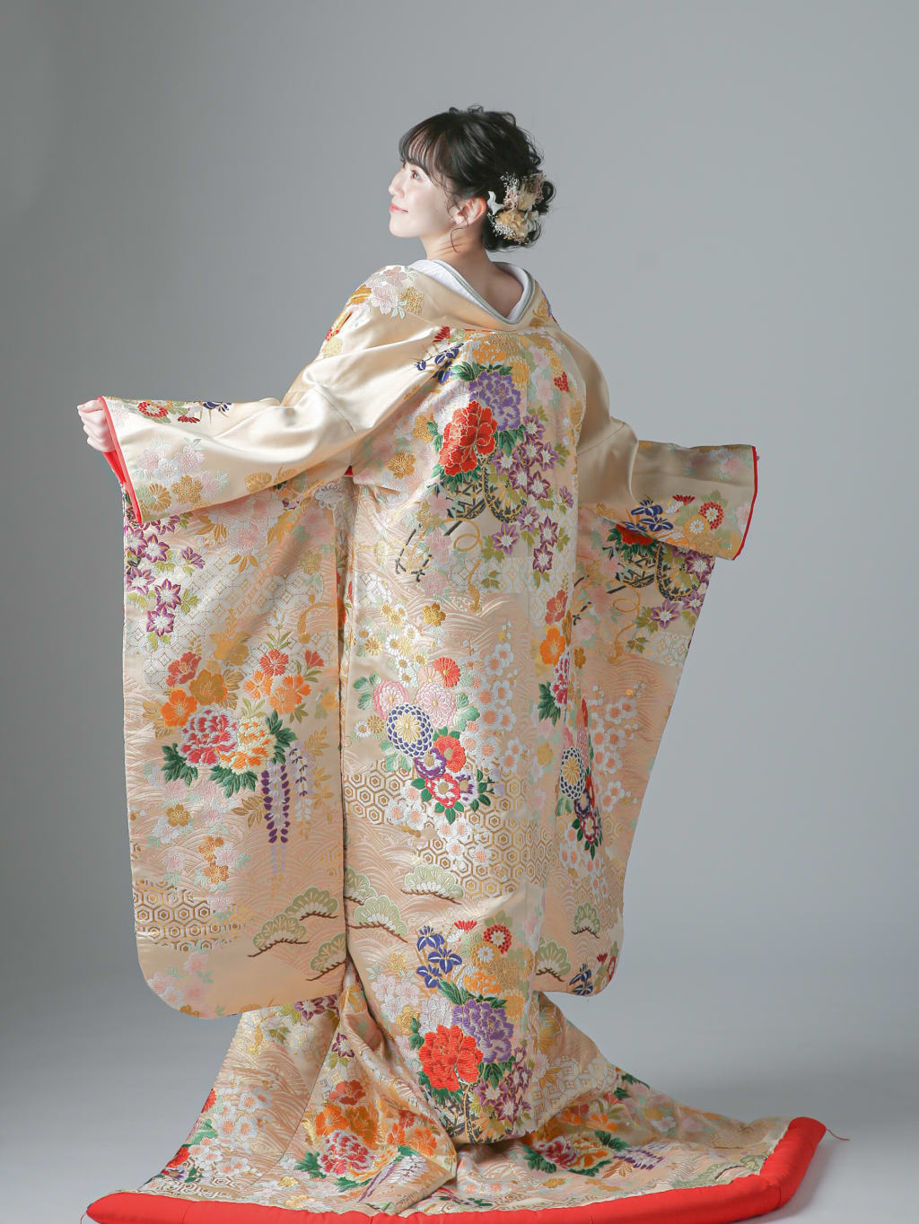 春花錦に波 | デコルテフォトグラフィー | 前撮り・フォトウェディング