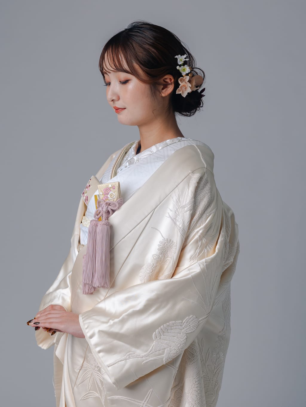 白無垢　相良刺繍 | デコルテフォトグラフィー | 前撮り・フォトウェディング
