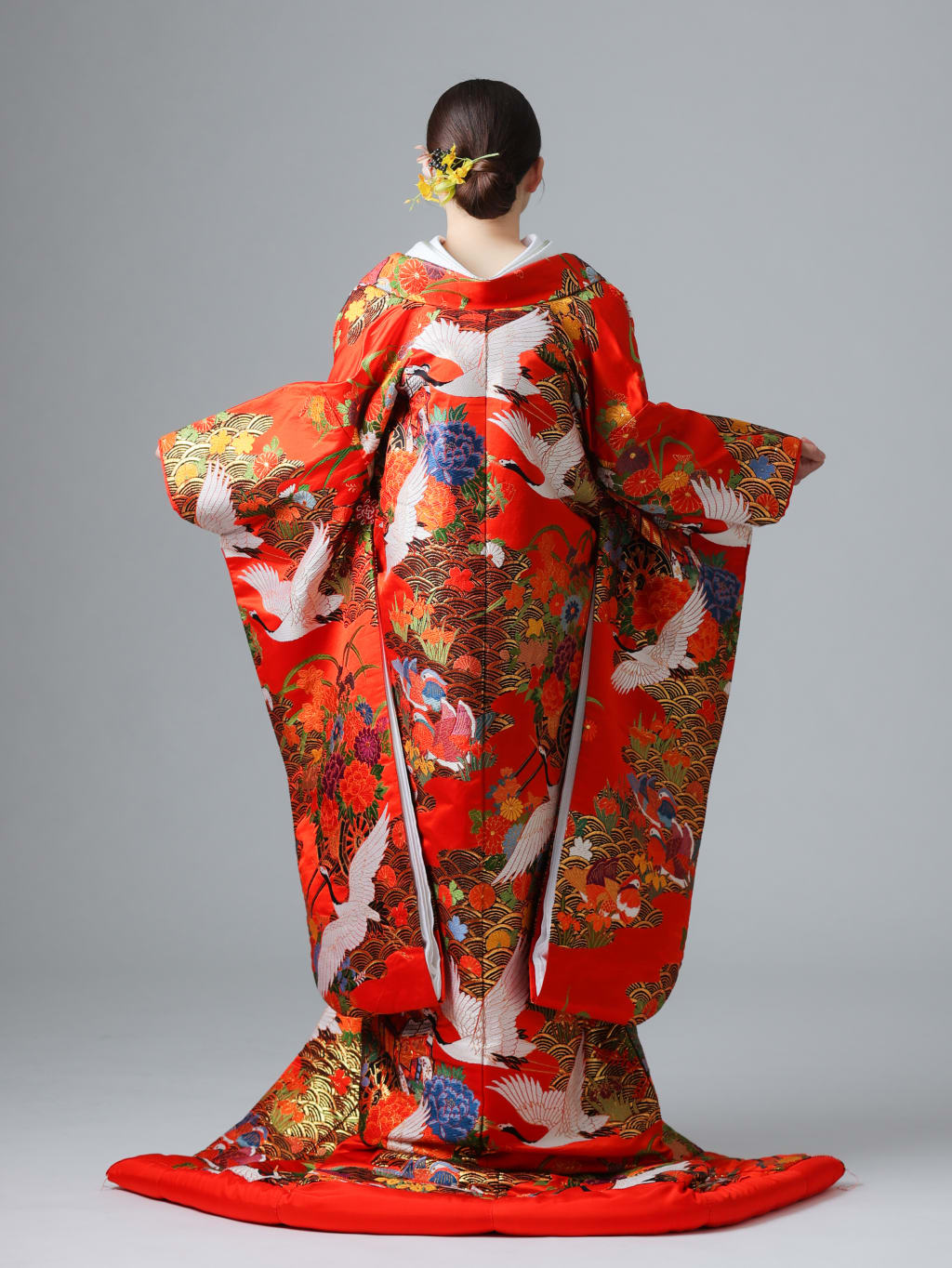 鶴・菊・花車・青海波