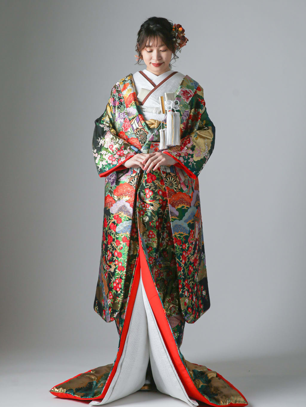 御所車 熨斗 枝垂桜 | デコルテフォトグラフィー | 前撮り・フォトウェディング