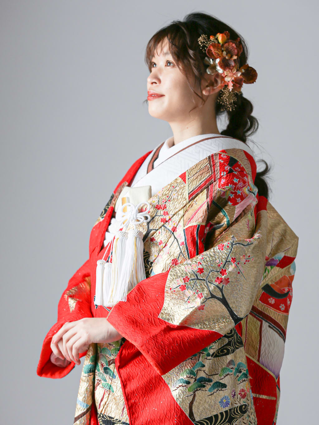 紫式部 扇 | デコルテフォトグラフィー | 前撮り・フォトウェディング