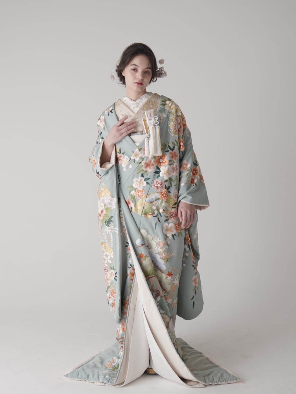 吉祥地紙花車文