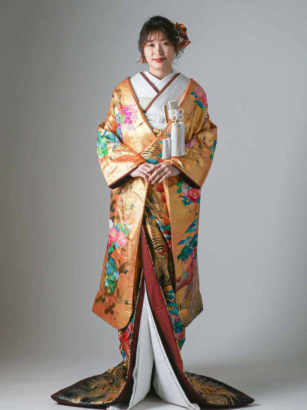 友禅 波頭 山木 松 牡丹 | デコルテフォトグラフィー | 前撮り・フォトウェディング