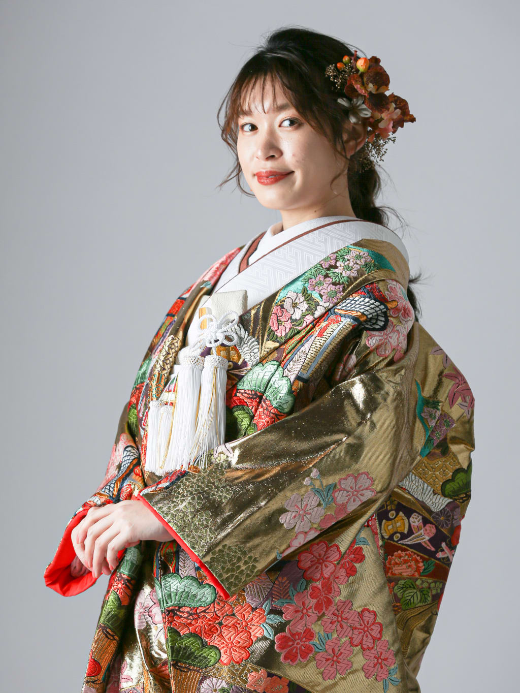 熨斗目 御所車 鶴 松 | デコルテフォトグラフィー | 前撮り・フォトウェディング