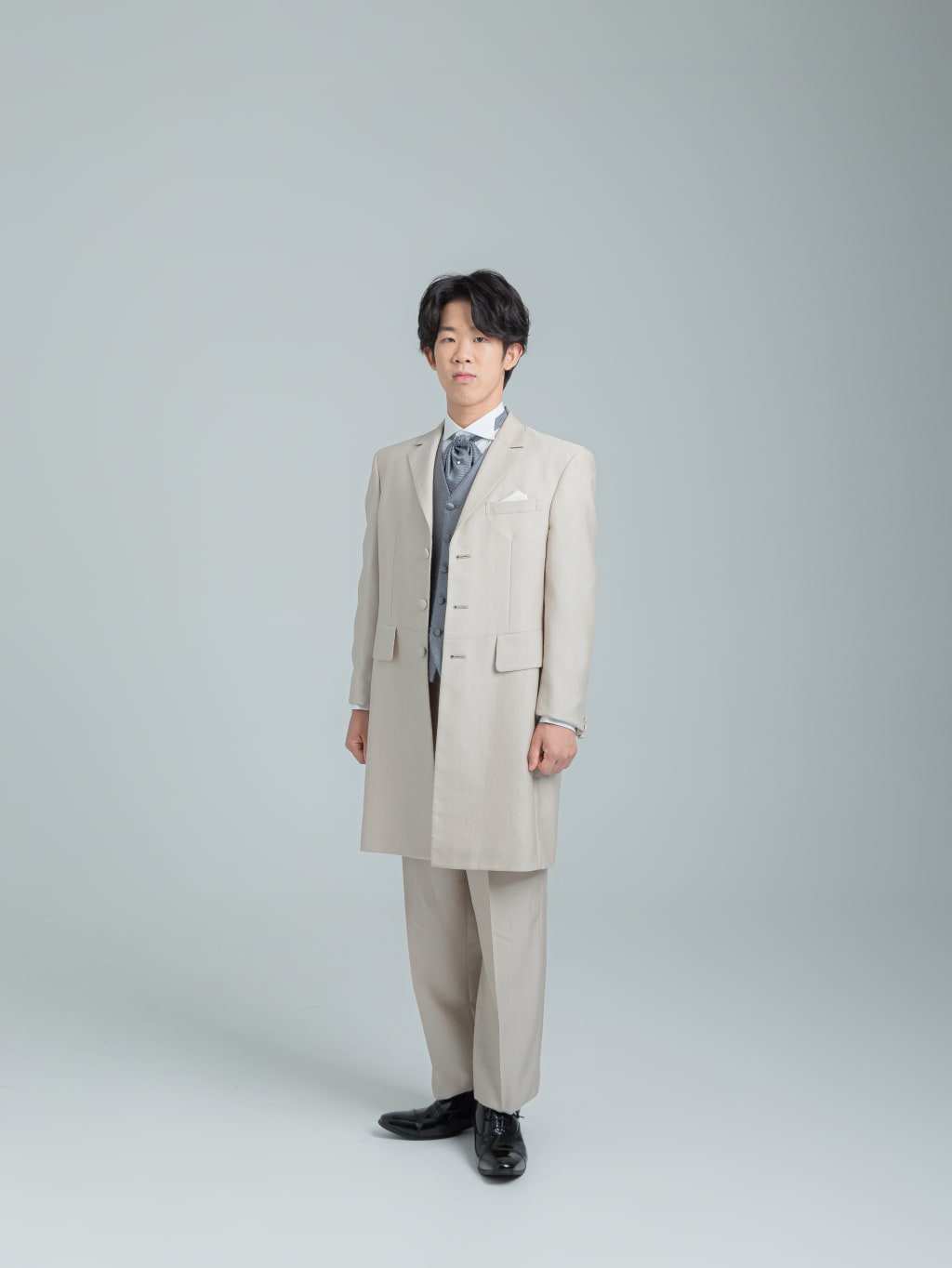 ベージュフロック　グレーベスト