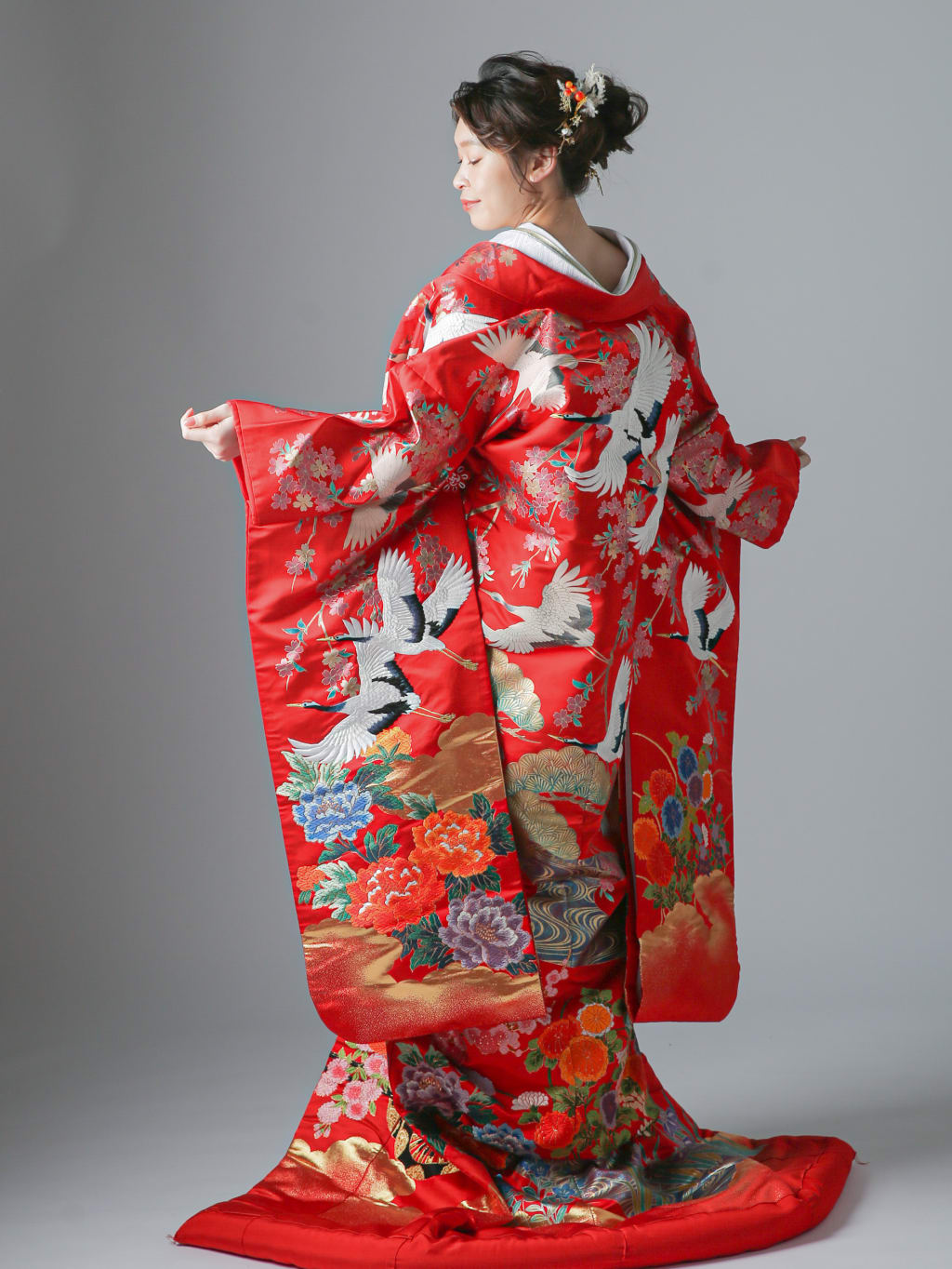 鶴 松 牡丹 菊 菖蒲 | デコルテフォトグラフィー | 前撮り・フォトウェディング