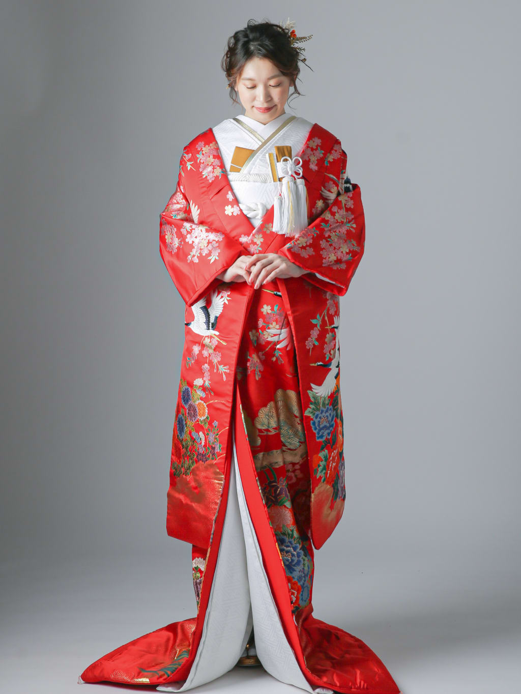 鶴 松 牡丹 菊 菖蒲 | デコルテフォトグラフィー | 前撮り・フォトウェディング