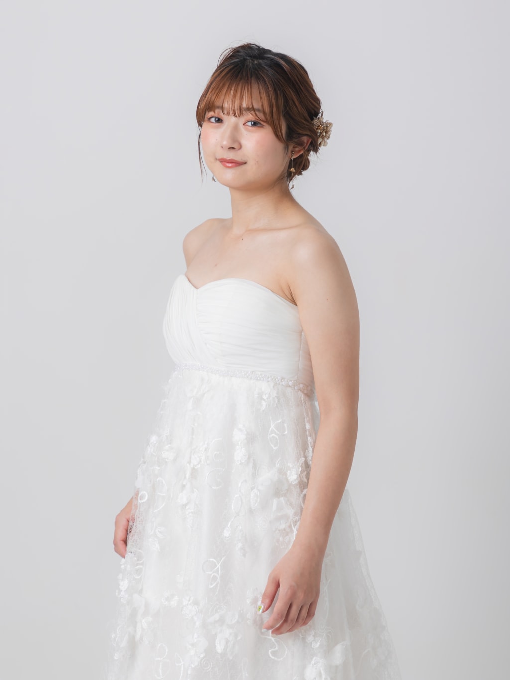 全面立体花　パール切替