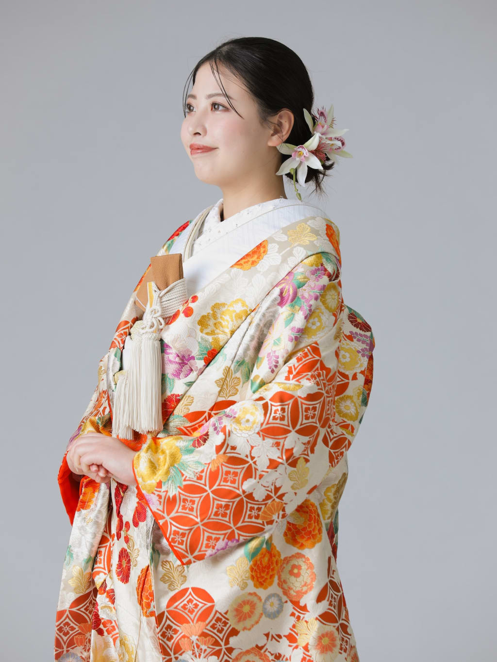 吉祥富貴文　クリーム