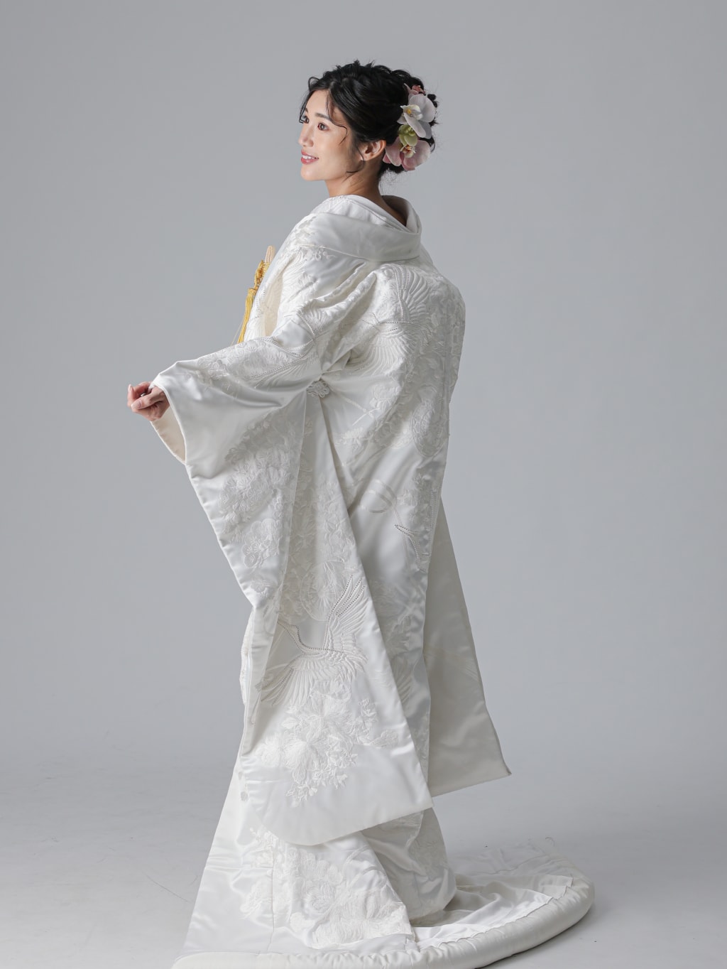 ラインストーン鶴/オフホワイト | デコルテフォトグラフィー | 前撮り・フォトウェディング