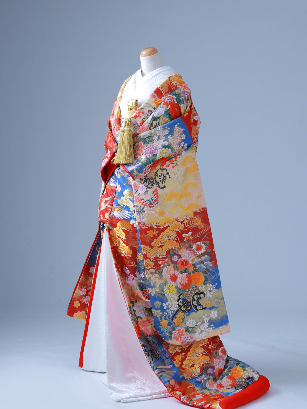 赤×青　蝶　松＿鎌倉 | デコルテフォトグラフィー | 前撮り・フォトウェディング