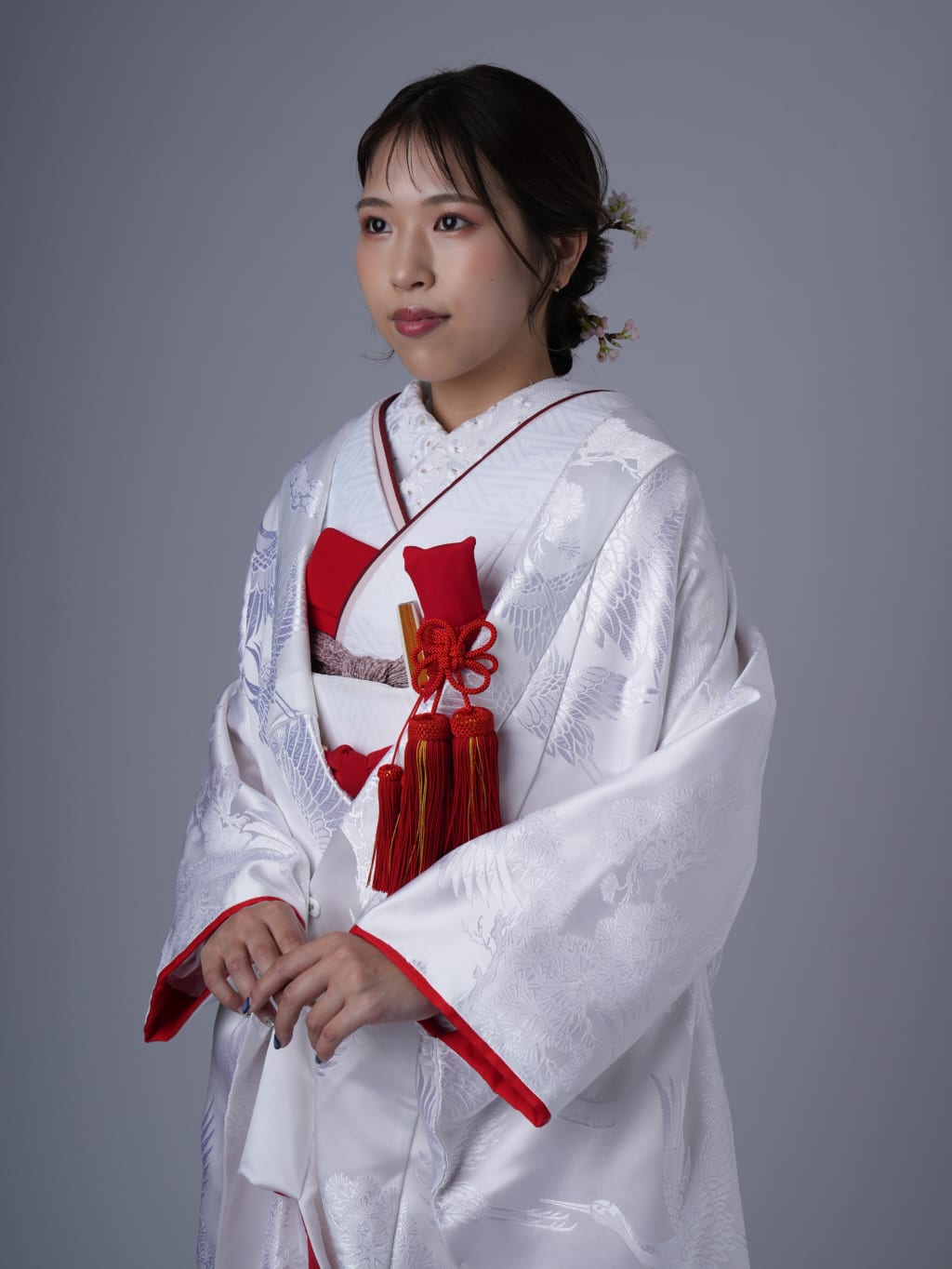 松に鶴/ホワイト | デコルテフォトグラフィー | 前撮り・フォトウェディング