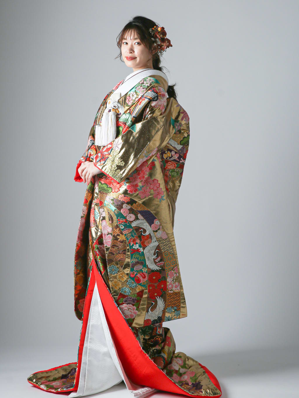 熨斗目 御所車 鶴 松 | デコルテフォトグラフィー | 前撮り・フォトウェディング