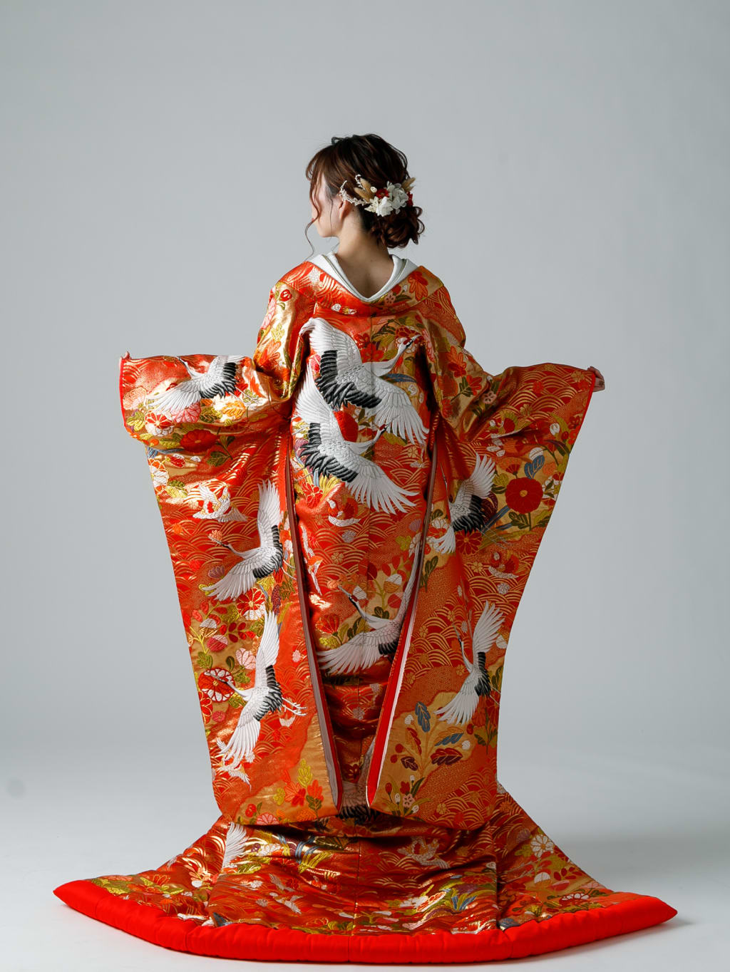 青海波　鶴鴛鴦菊桜橘 | デコルテフォトグラフィー | 前撮り・フォトウェディング