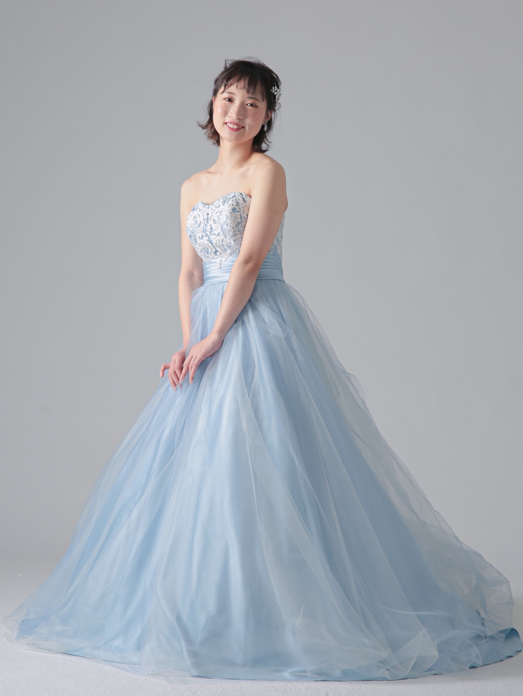 トップスタックベルト切替(ブルー)＿福岡店 | デコルテフォトグラフィー | 前撮り・フォトウェディング