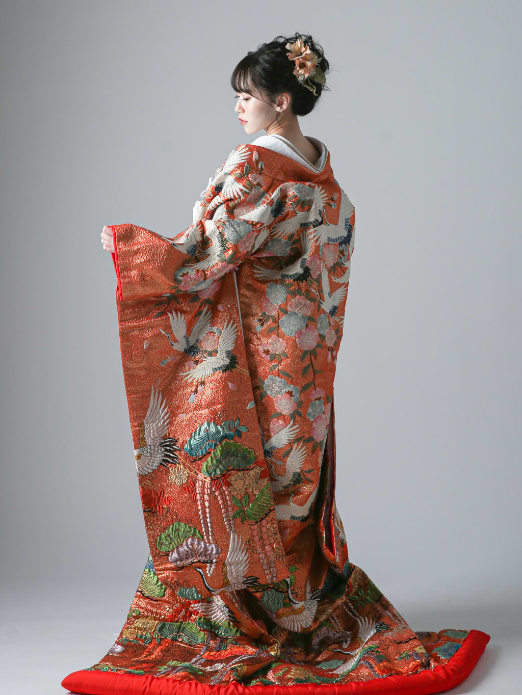 相良刺繍 藤 桜 松 鶴 | デコルテフォトグラフィー | 前撮り・フォトウェディング