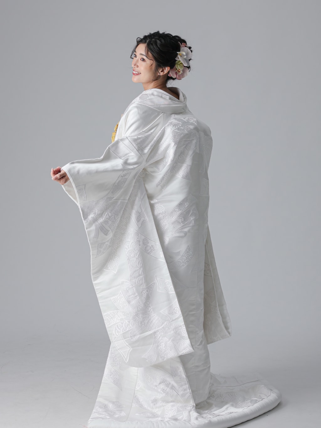 熨斗目/ホワイト | デコルテフォトグラフィー | 前撮り・フォトウェディング