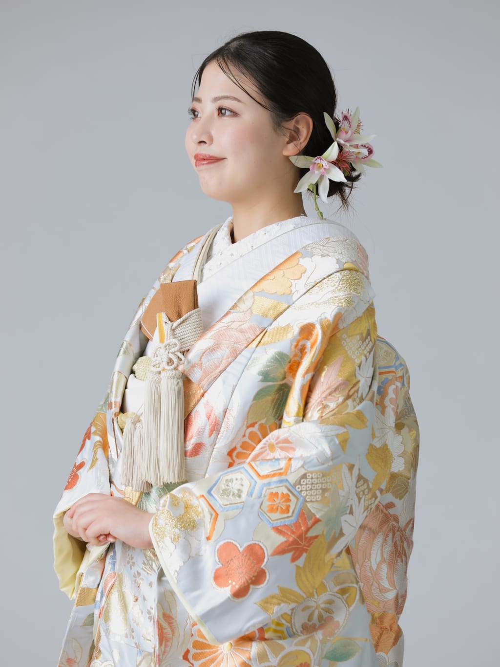 古典百花文　水色