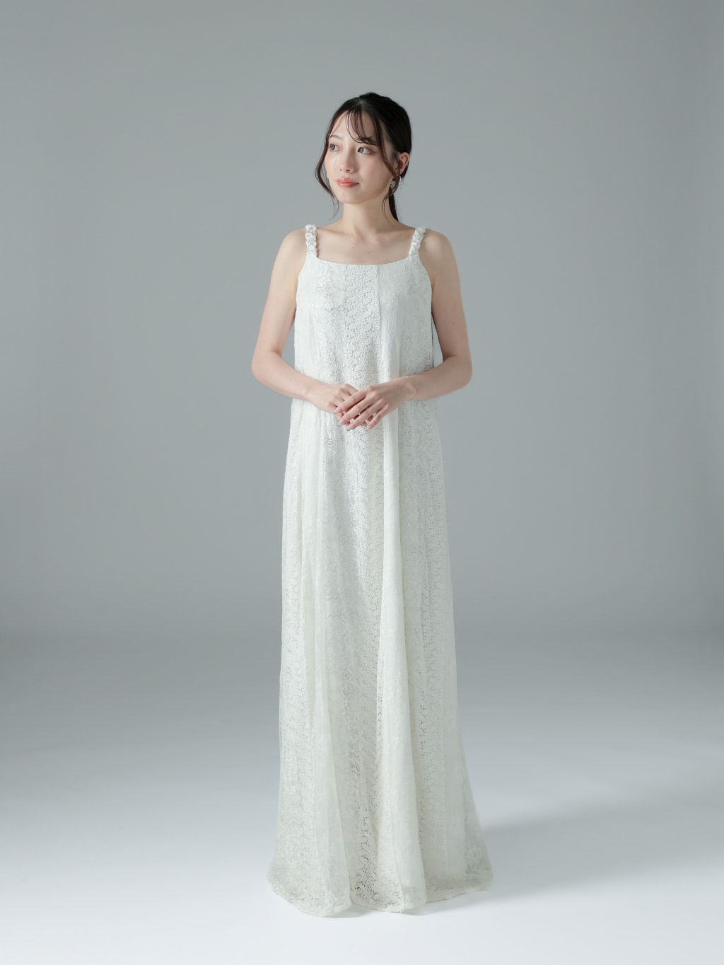 レース地ストライプ切り替え