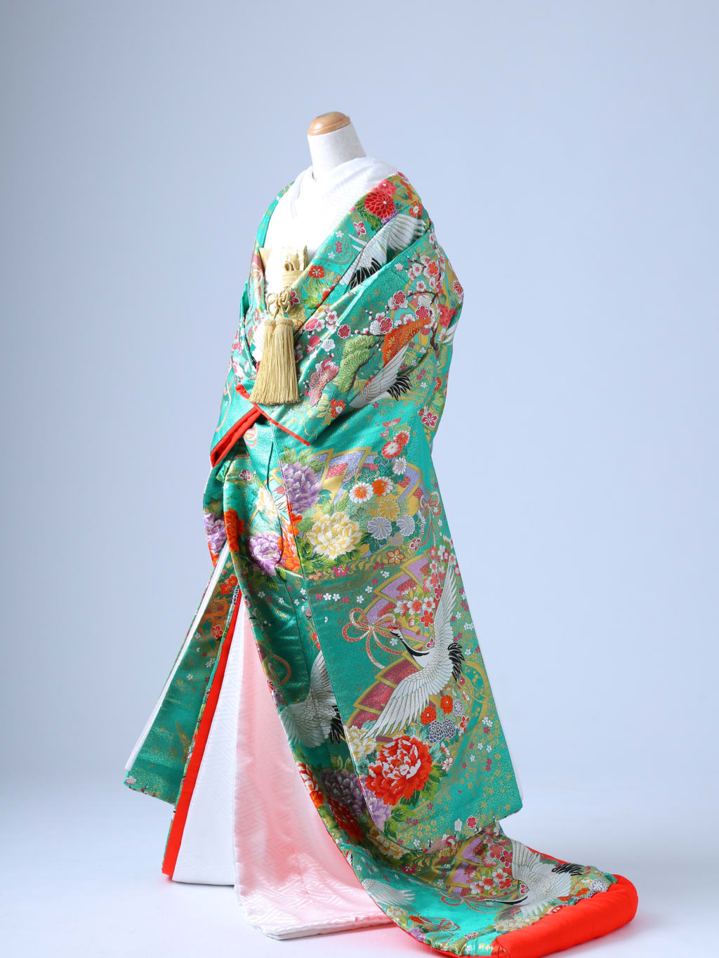 色打掛 丸章 エメラルドグリーン 色打掛 丸章 エメラルドグリーン 色打掛 丸章 エメラルドグリーン