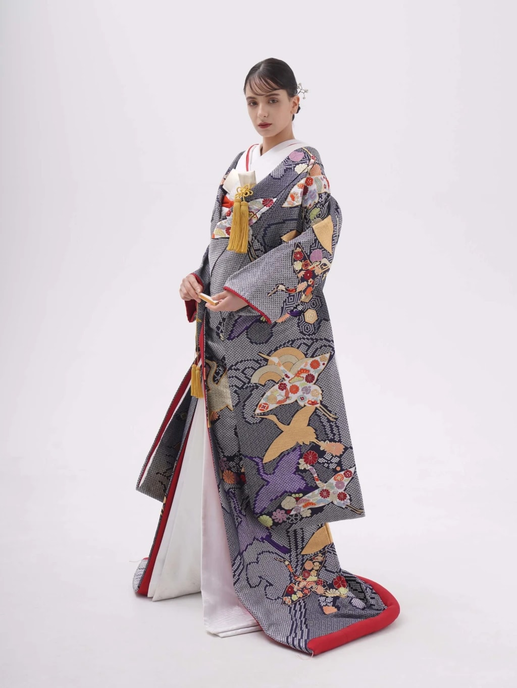 着物(色打掛)カタログ(紺) | デコルテフォトグラフィー | 前 着物(色打掛)カタログ(紺) | デコルテフォトグラフィー | 前