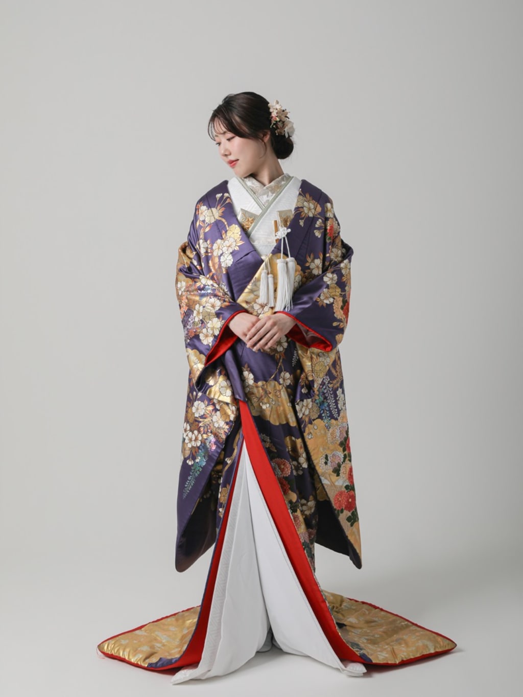 金雲取文様　桜　藤　