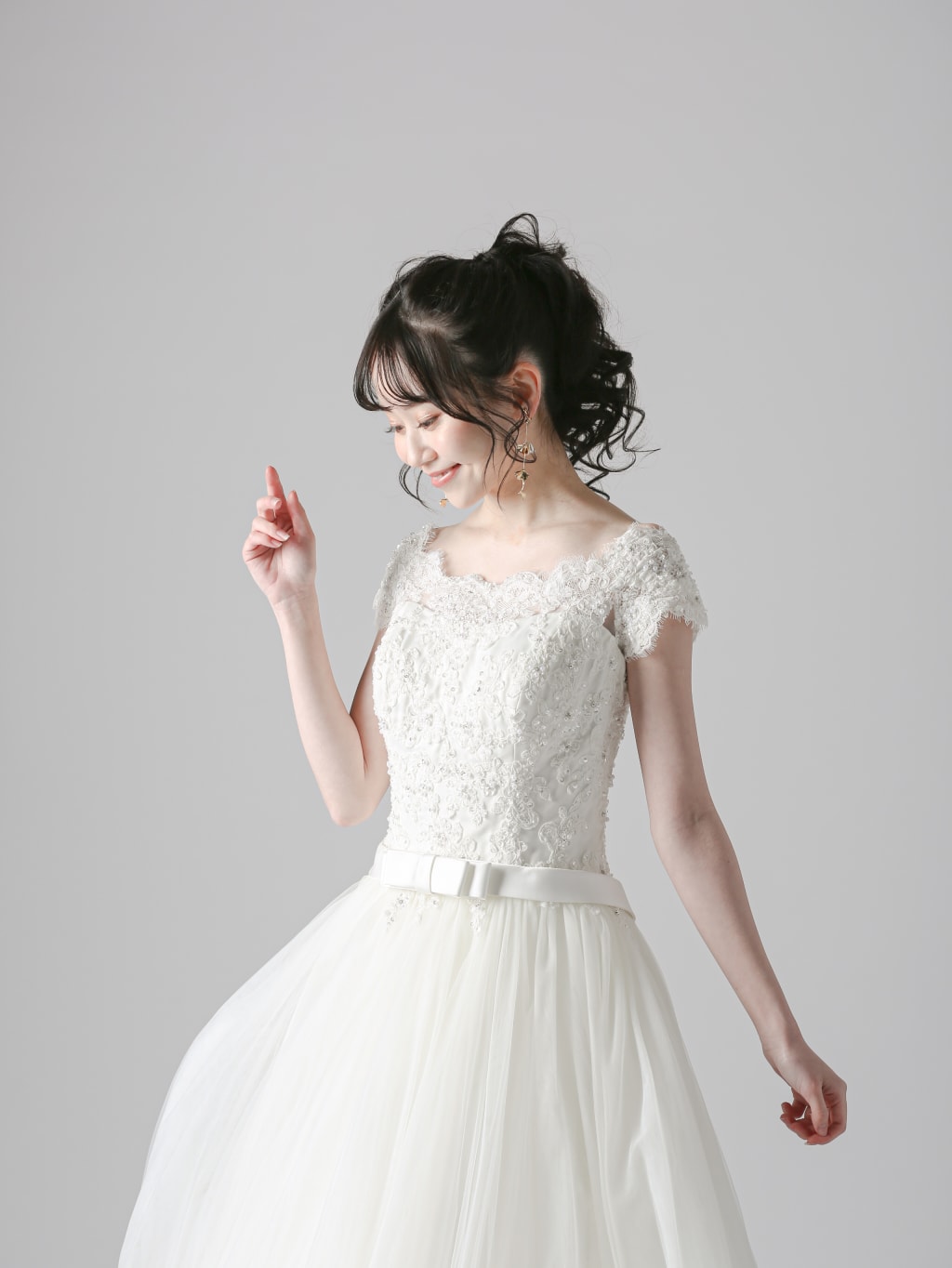 レースレンチ袖ウエストリボンベルト | デコルテフォトグラフィー | 前撮り・フォトウェディング