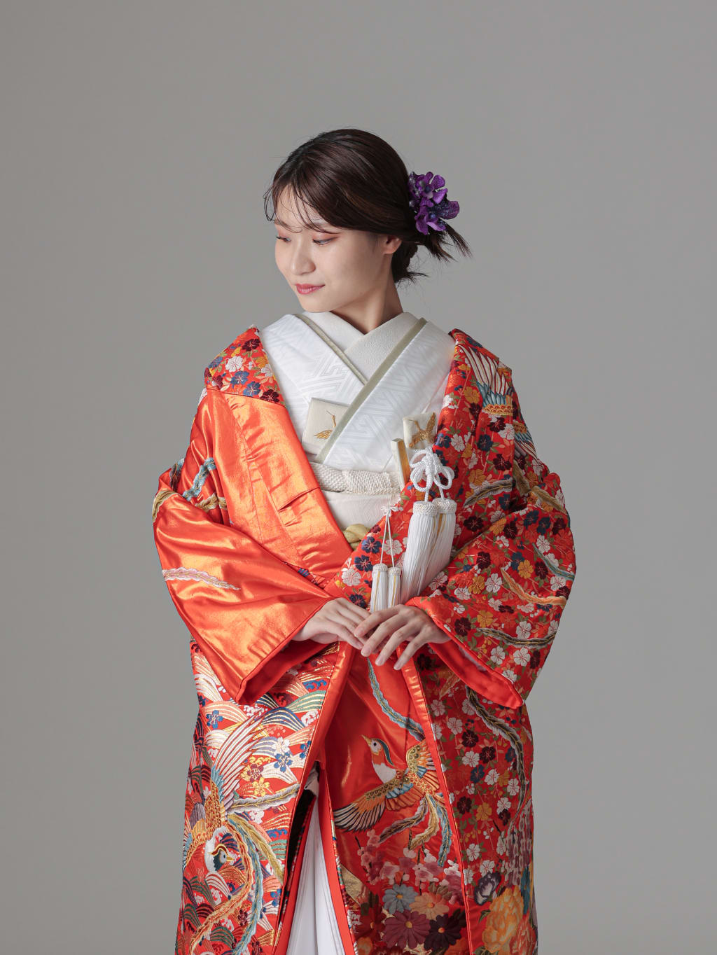 花車 鳳凰 青海波/朱赤 | デコルテフォトグラフィー | 前撮り・フォトウェディング