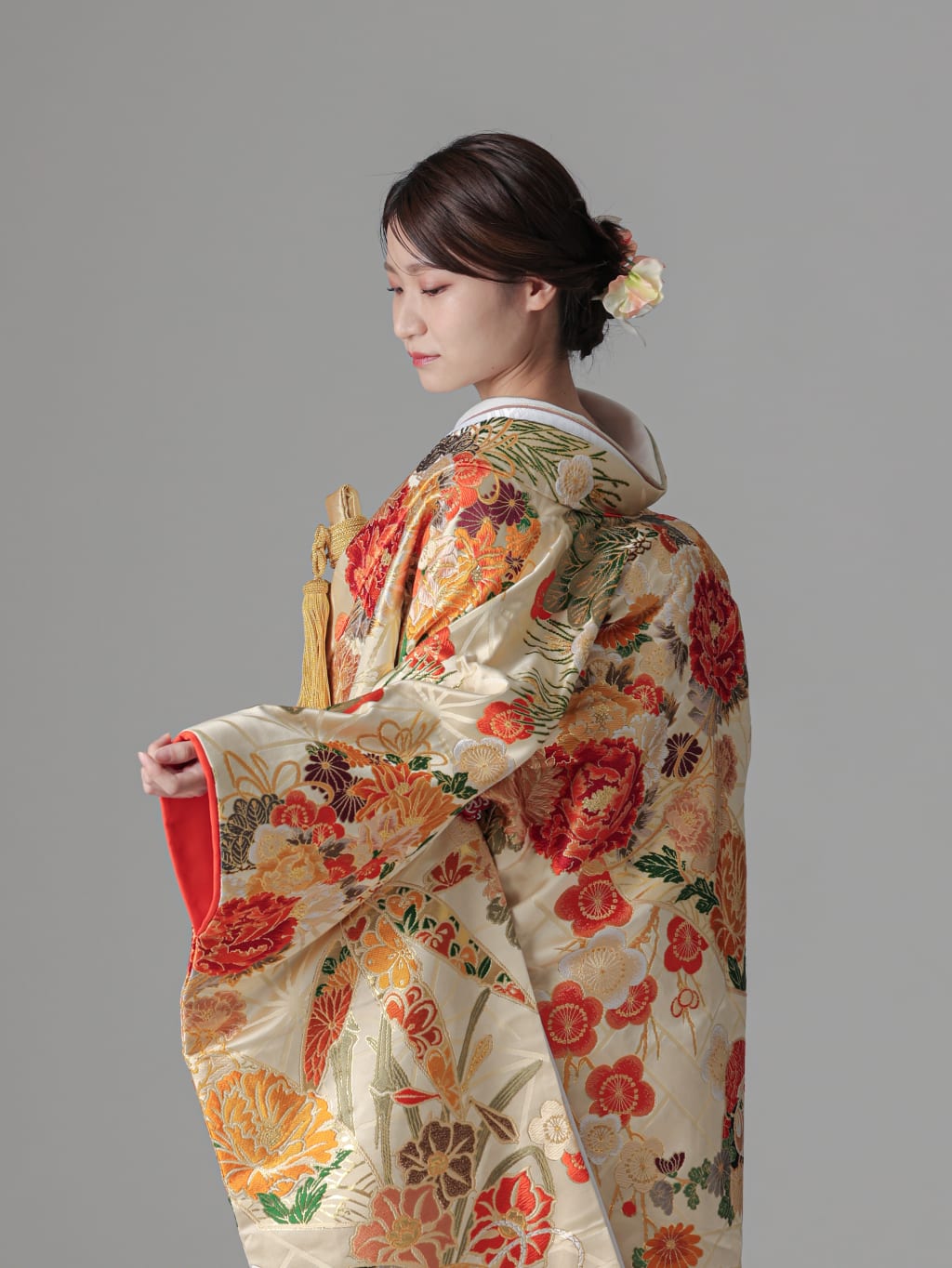 手毬松竹梅 / クリーム | デコルテフォトグラフィー | 前撮り・フォトウェディング