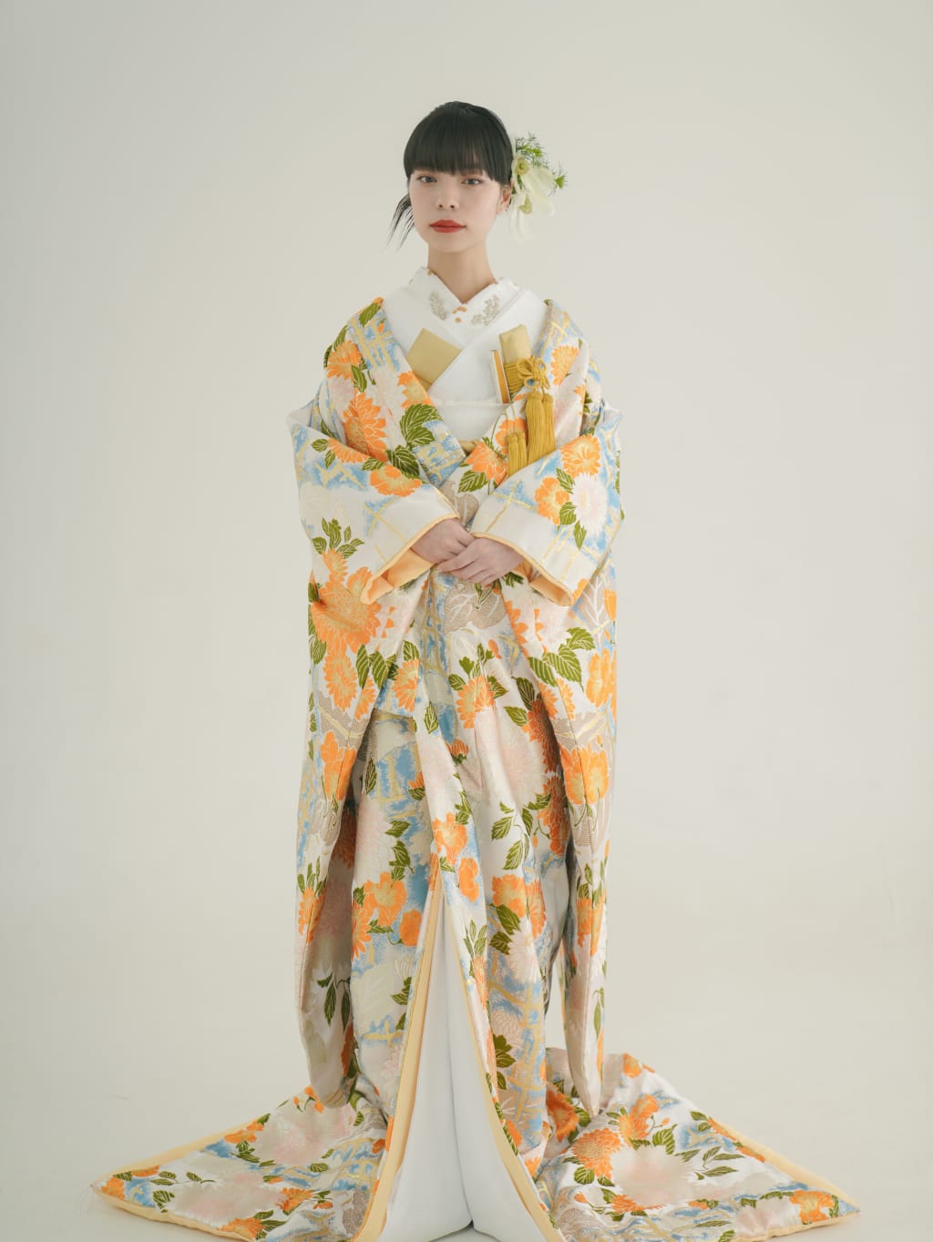 色打掛 菊桐熨斗目 唐織IU01220 | デコルテフォトグラフィー
