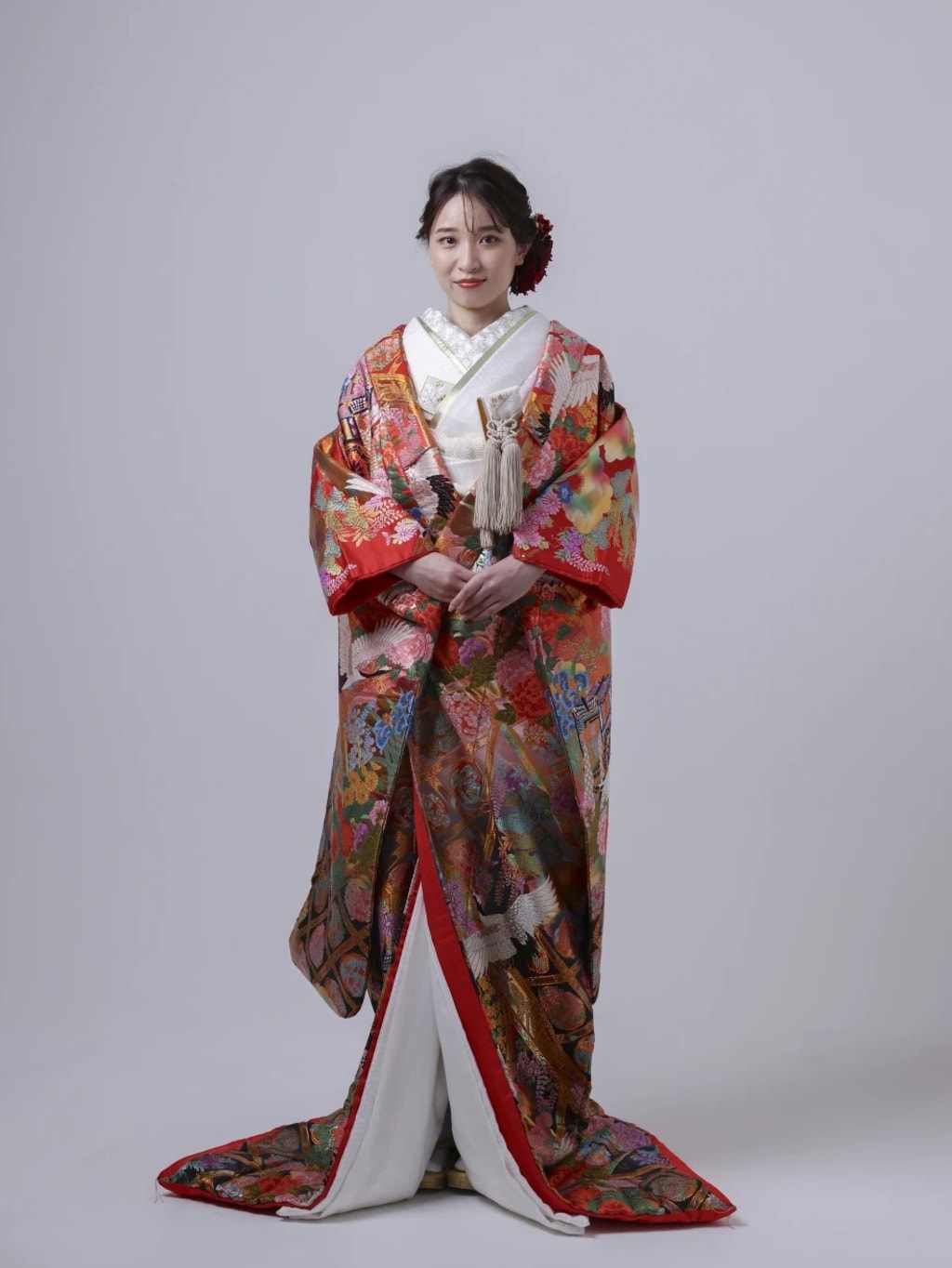 御所車鶴IU01232 | デコルテフォトグラフィー | 前撮り・フォトウェディング