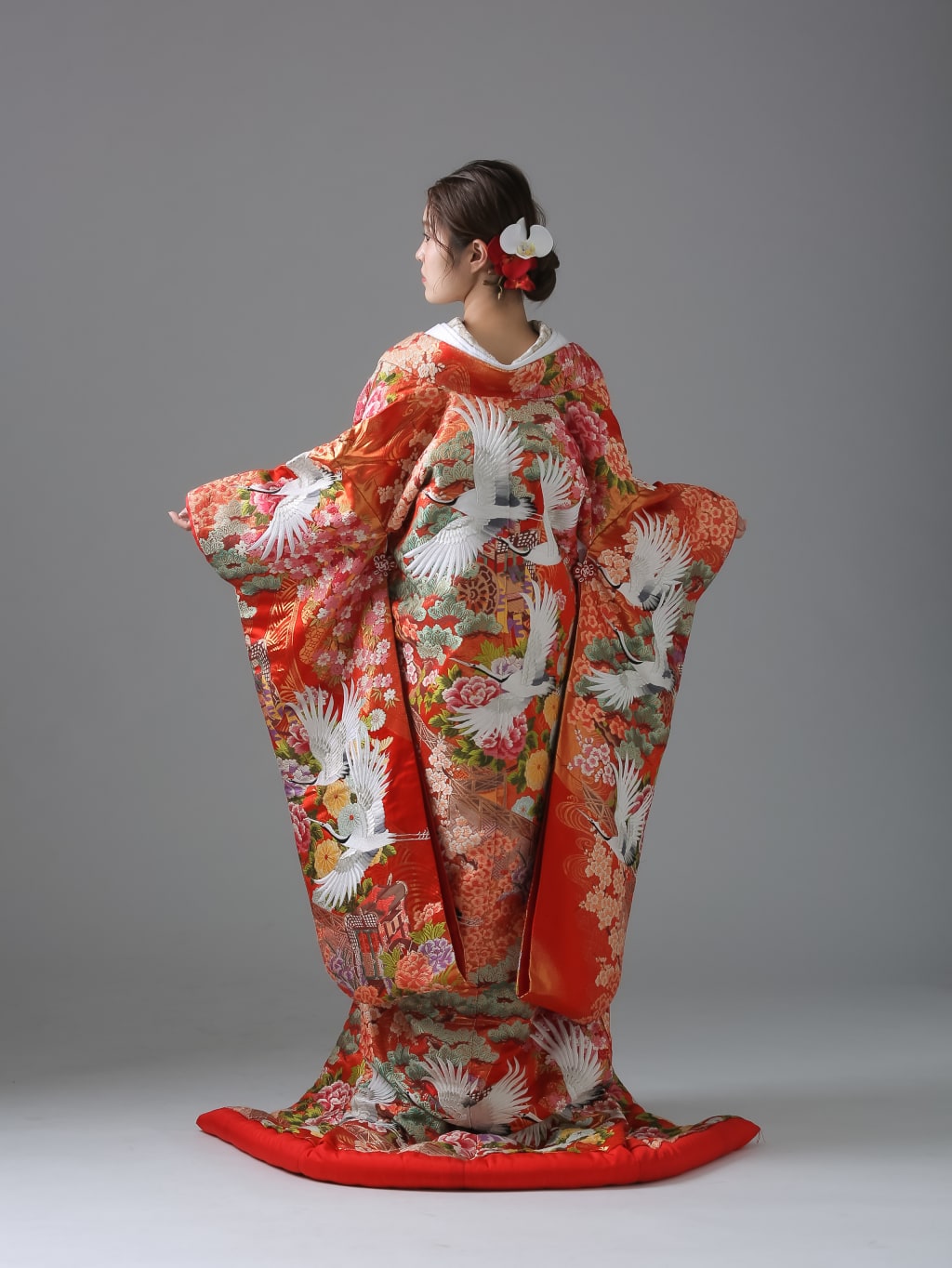 鶴菊桜花車松 | デコルテフォトグラフィー | 前撮り・フォトウェディング