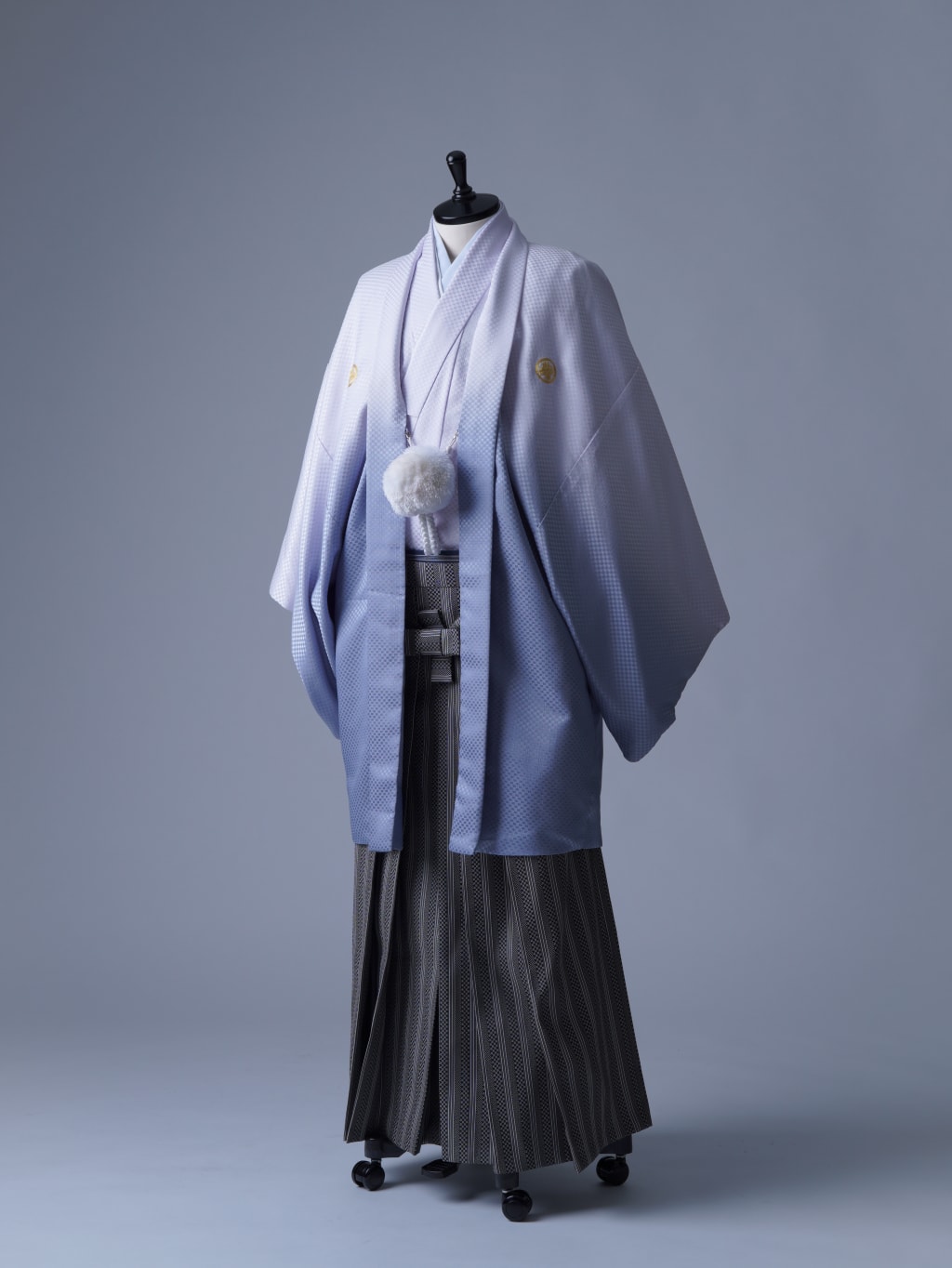 パープルグラデーション×市松＿大宮店 | デコルテフォトグラフィー | 前撮り・フォトウェディング