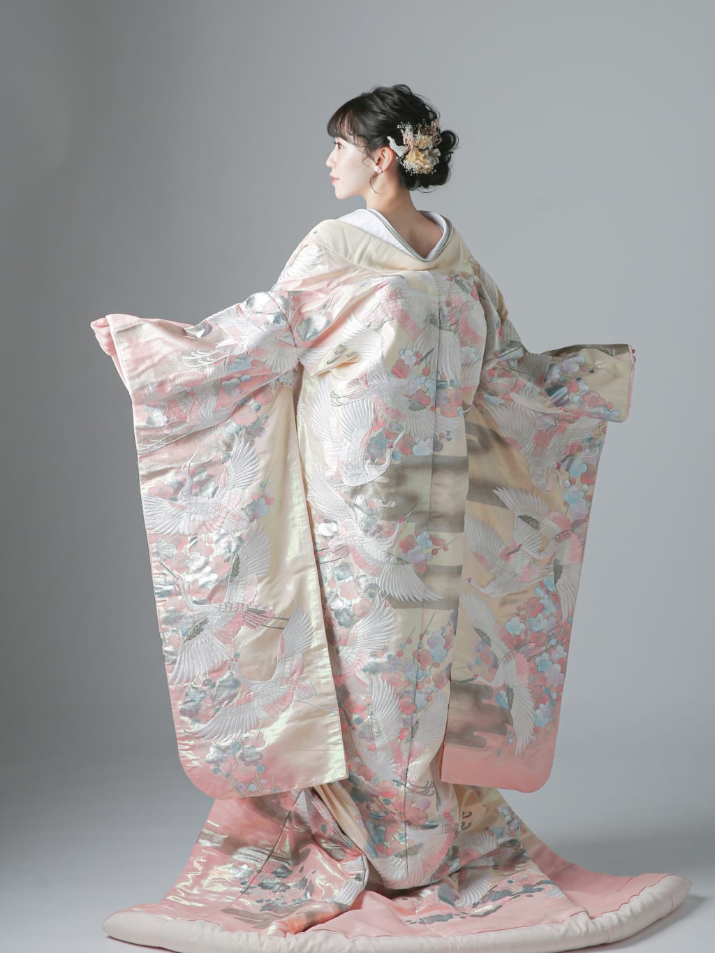 舞鶴 霞文様 光沢花 | デコルテフォトグラフィー | 前撮り・フォトウェディング