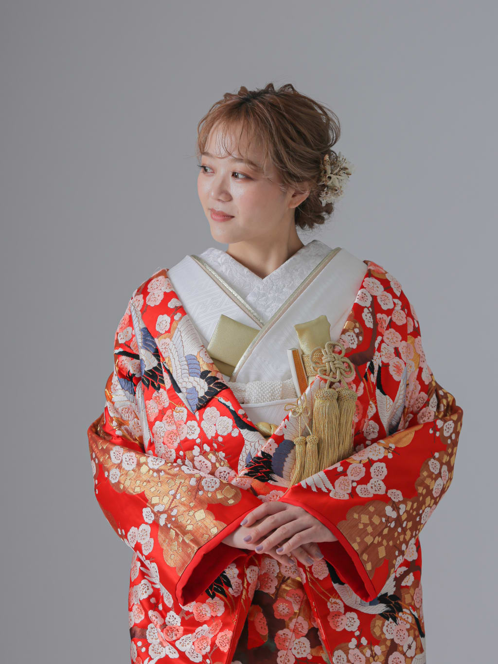 舞鶴　梅　四季花/レッド