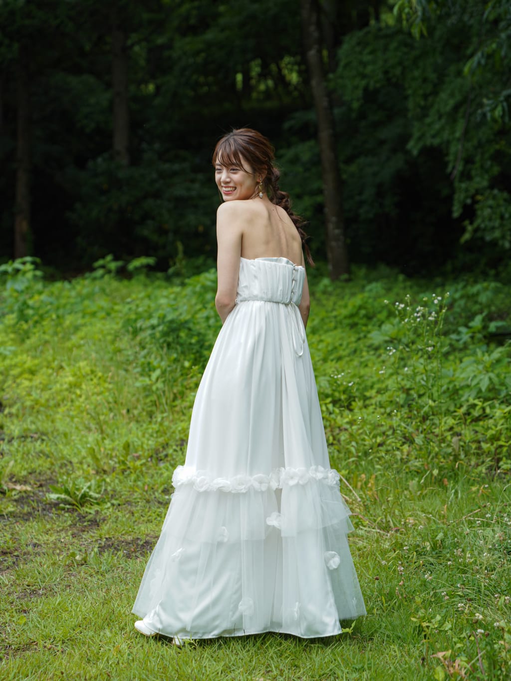 ケミカルレース　裾チュール | デコルテフォトグラフィー | 前撮り・フォトウェディング