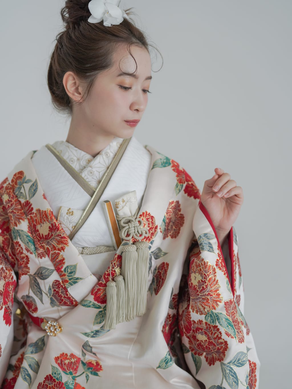 夢牡丹　白 | デコルテフォトグラフィー | 前撮り・フォトウェディング