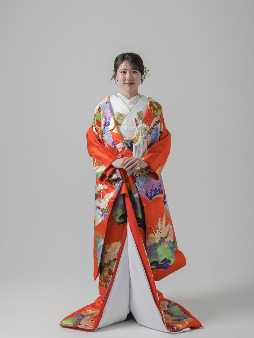 重ね扇鶴